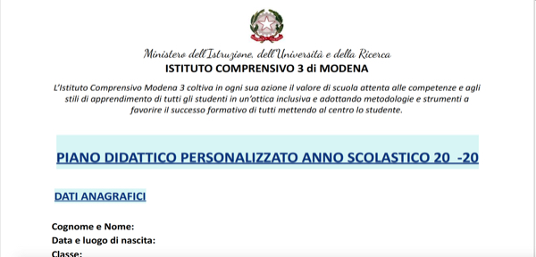 Circ.112_#YouTube IC3 Modena: Il preside Barca Presenta il nuovo documento Persone Al Centro PAC(ex pdp, bes, des, dsa)