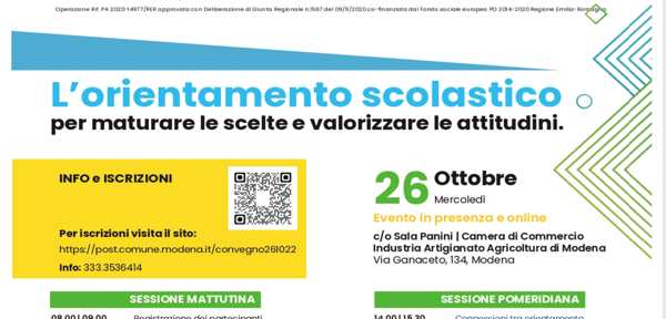 Circ.57_Progetto Ippocampo IC3 Modena 2022-2023: orientamento alla scelta della scuola secondaria di II grado_26 ottobre incontro c/o Camera di Commercio