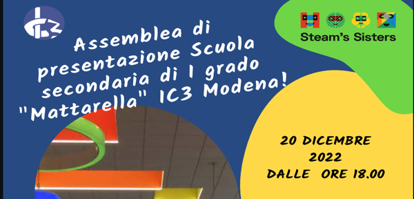 #martedì 20 dicembre 2022 ore 18.00 assemblea di presentazione scuola secondaria di I grado Mattarella c/o Mattarella