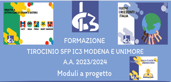 #Formazione Tirocinio SFP IC3 Modena e Unimore  a.a. 2023/2024_Moduli a progetto