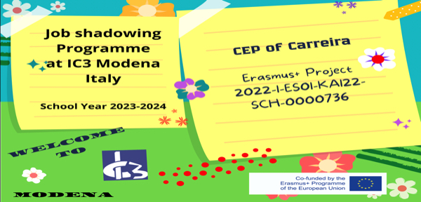 #October 19-20_Job shadowing Programme at IC3 Modena Italy_CEP of Carreira  Erasmus+ Project 2022-1-ES01-KA122-SCH-0000736