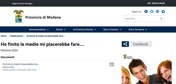 # Provincia di Modena_pubblicazione guida: 