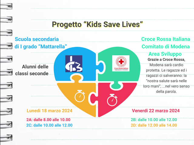 Secondaria di I grado Mattarella_classi seconde_Progetto “Kids Save Lives”